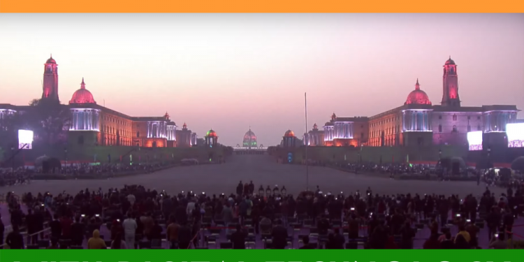 A Republic of 1000 Drones: Beating the Retreat with Techno Glitz