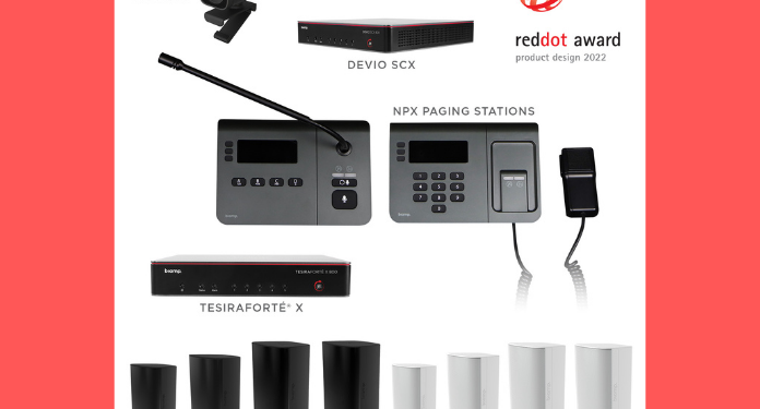 Biamp Wins Four 2022 Red Dot Awards for Outstanding Product Design