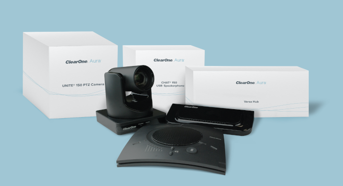 New ClearOne Aura Delivers Pre-Packaged Professional Audio and Video for Remote Workers