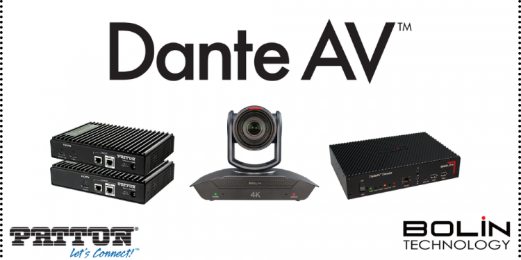 Audinate’s Dante AV Now Available with New Products From BOLIN Technology and Patton Electronics
