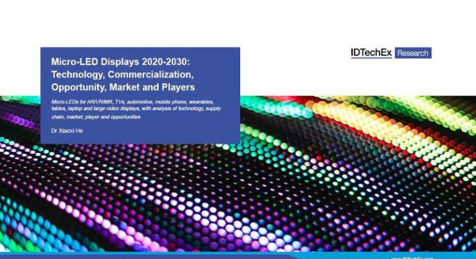 IDTechEx Report: MicroLED Displays – Getting Ready for the Future?