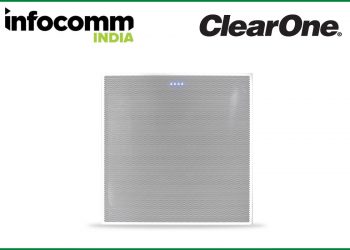 InfoComm India Highlight: ClearOne BMA 360 Advanced Beamforming Microphone Array Ceiling Tile with Voice Lift Capability