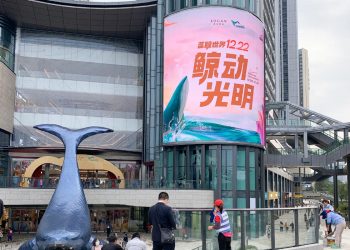 INFiLED LED Displays Make Gorgeous Presence at the Shenzhen Blue Whale World Shopping Mall