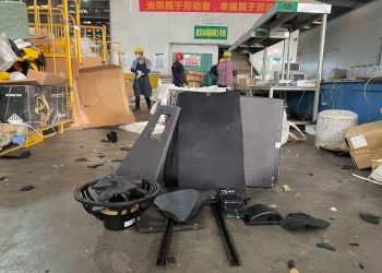 L-Acoustics Anti-Counterfeiting Task Force Seize and Destroy Fake Loudspeakers