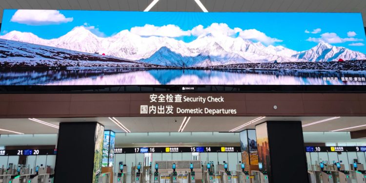 INFiLED LED Display Light Up at the Chengdu Tianfu International Airport