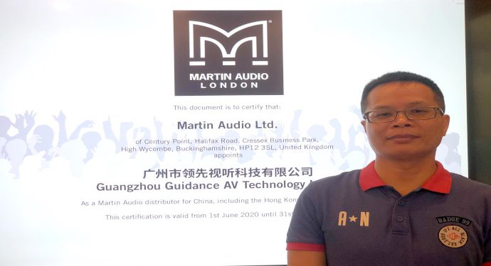 Guangzhou Guidance to Boost Martin Audio’s Chinese Distribution