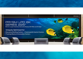 Prysm Revs Up Large Format Display Domain with 225-inch Interactive LPD 6K Series