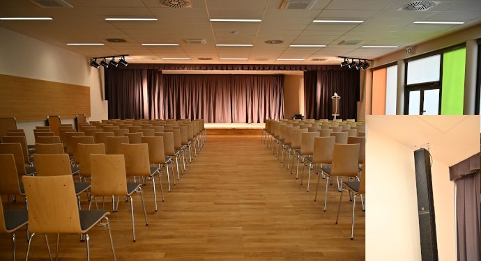 CODA Audio CoRAY for Main Hall in Radlów Culture and Reading Centre