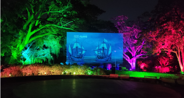 India’s First, Permanent Mid-Air Projection