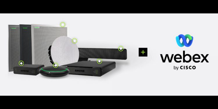 Shure Microflex Ecosystem Becomes First Audio Solution Added  to CISCO Webex Compatibility Program