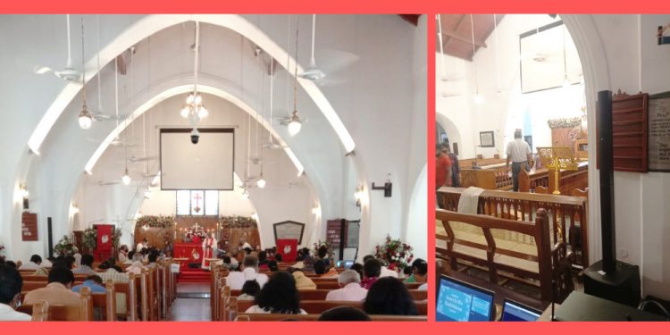 LD Systems MAUI 28 G2 Installed at 180 year old St. Thomas Church in Chennai