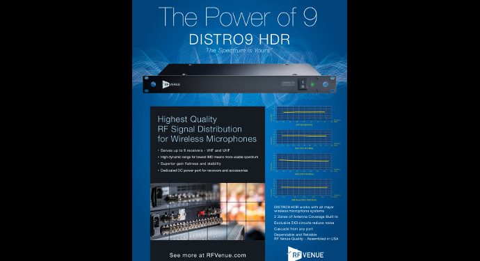 RF Venue Launches HDR Antenna Distribution System