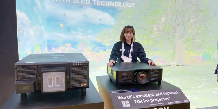 Epson Unveils World’s Smallest and Lightest 20K Lumens Laser Projector