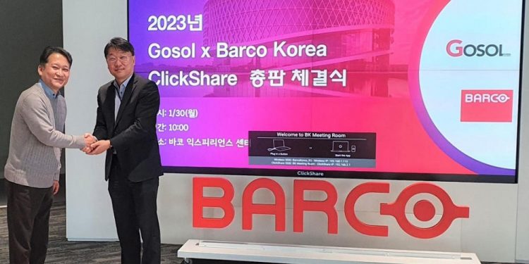 Barco Korea Appoints GOSOL to Drive a Wider Enterprise Adoption of ClickShare Conference