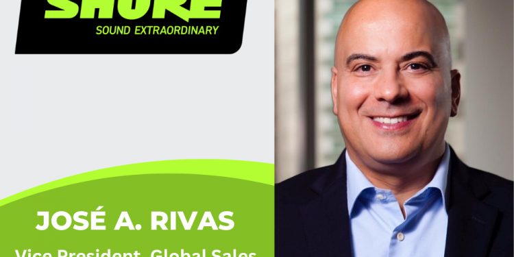 Shure Elevates José A. Rivas to Vice President of Global Sales