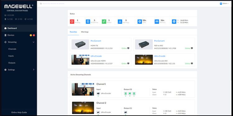 Magewell Releases Control Hub Device and Stream Management Software