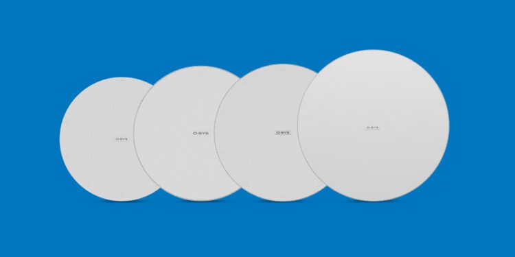 Q-SYS Launches Zero-Bezel Models of AcousticDesign Series Loudspeakers