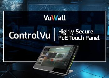 VuWall Unveils Highly Secure PoE Touch Panel for Command-and-Control Room Environments