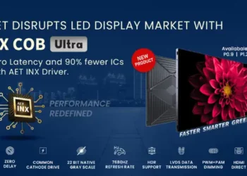 AET Disrupts LED Market with NX COB ULTRA – Zero Latency and 90% fewer ICs with AET INX Driver