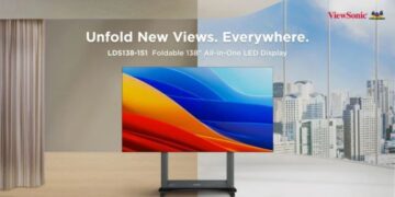 ViewSonic Launches 138-inch Foldable, All-in-one LED Display